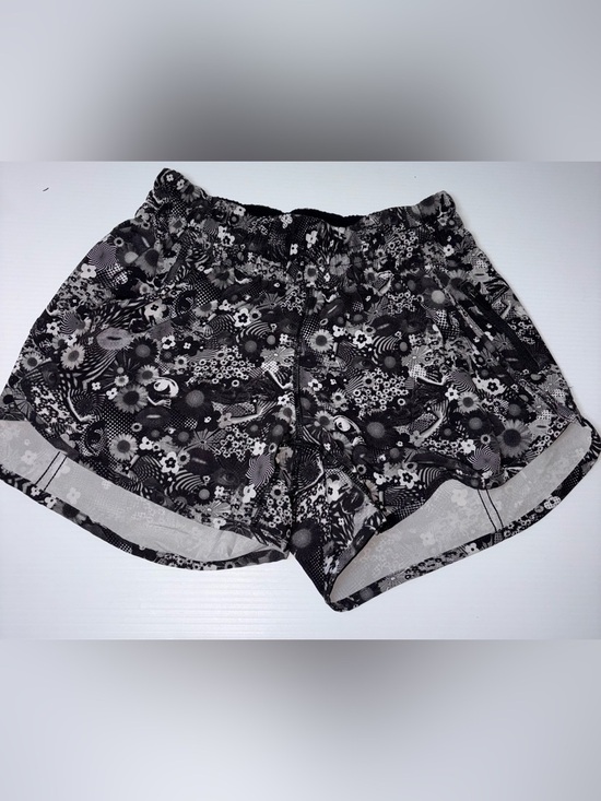 lululemon athletica Pants - lululemon athletica Black and White Floral Athletic Shorts